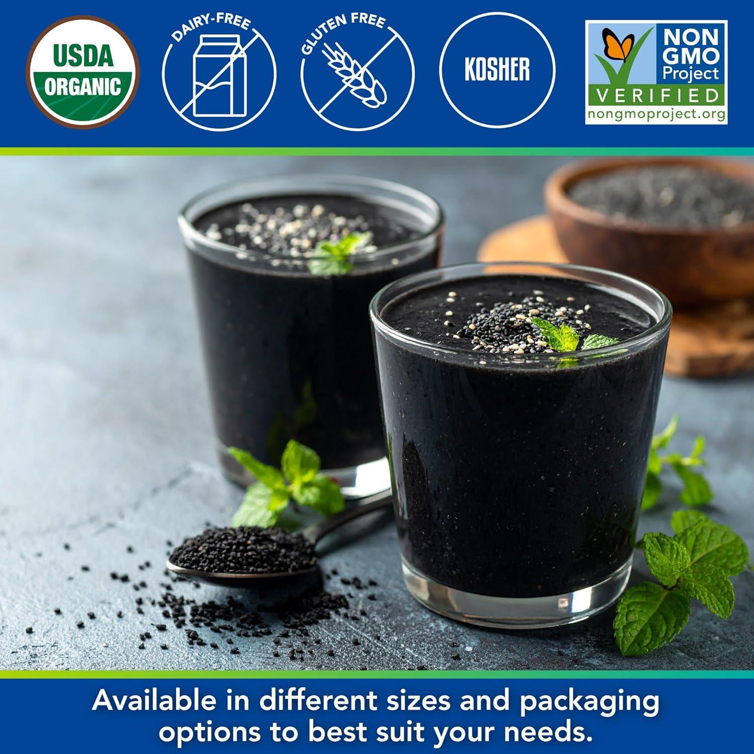 image:imageKevala Organic Black Tahini Gluten Free Black Sesame Paste for Bread Kitchen Pantry Staple Processed in a Peanut Free Facility Great to Mix with a Miso Paste or Spread on a Bagel 12 oz 340g8 Pound Pack of 1
