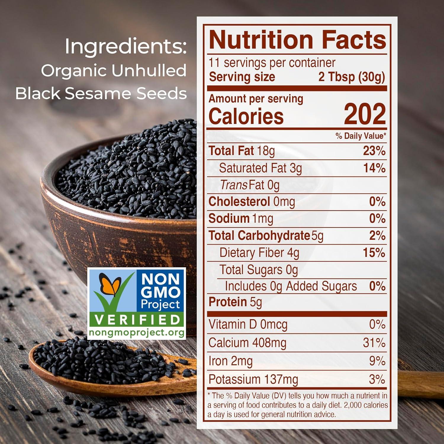 image:imageKevala Organic Black Tahini Gluten Free Black Sesame Paste for Bread Kitchen Pantry Staple Processed in a Peanut Free Facility Great to Mix with a Miso Paste or Spread on a Bagel 12 oz 340g12 Ounce Pack of 3