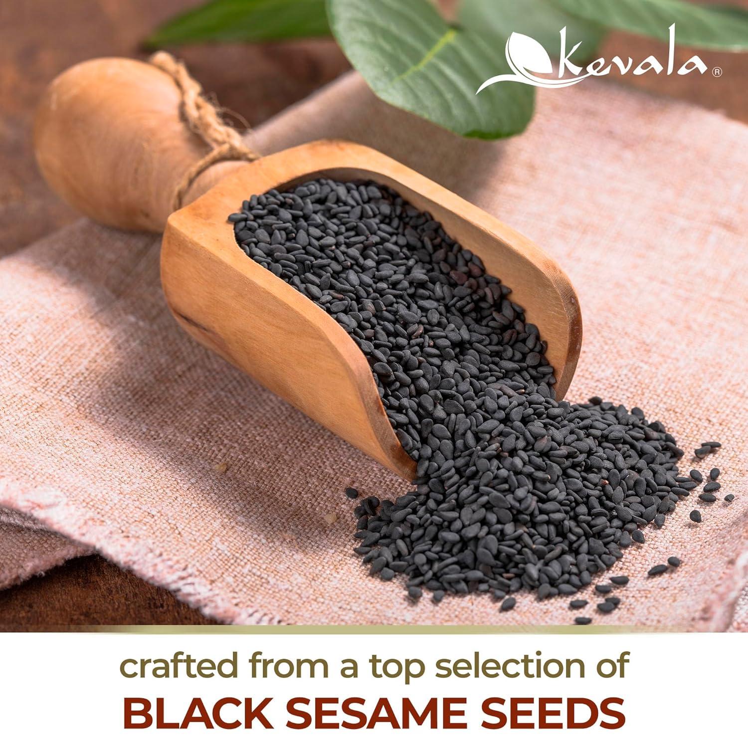 image:imageKevala Organic Black Tahini Gluten Free Black Sesame Paste for Bread Kitchen Pantry Staple Processed in a Peanut Free Facility Great to Mix with a Miso Paste or Spread on a Bagel 12 oz 340g12 Oz Pack of 2