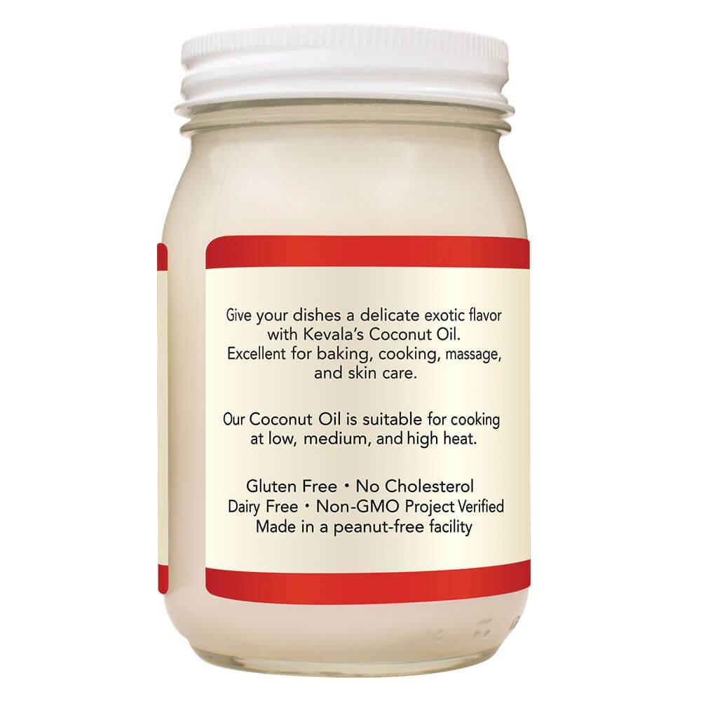 image:imageKevala Organic Coconut Oil Great for HighHeat Cooking and Baking at Home Ideal for Oil Pulling Due to Its Antimicrobial Properties and Pleasant Taste Easy Storage with a Glass Jar of 16 oz1 Pound Pack of 2