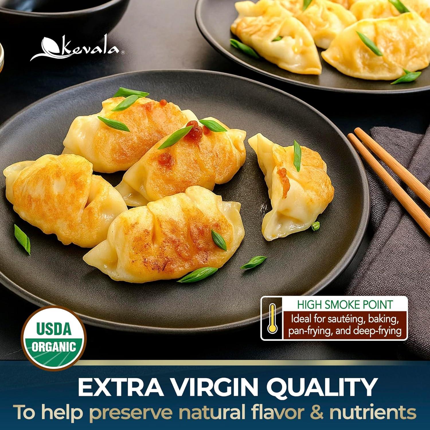 image:imageKevala Organic Extra Virgin Sesame Oil Only Premium Seeds Used For Cooking Cold Pressed Unrefined Suitable in Hair Care Body Bath 12 oz12 Fl Oz Pack of 1