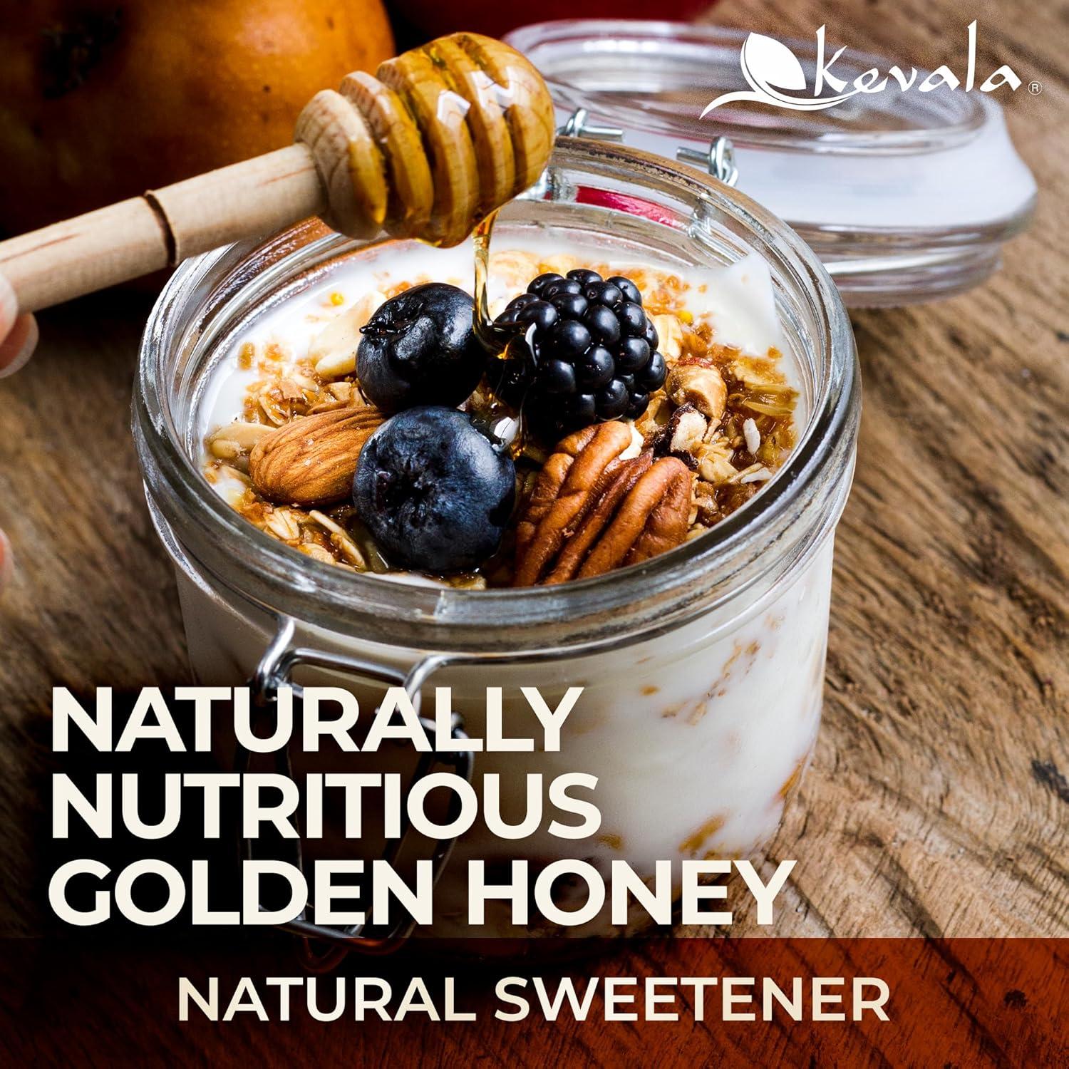image:imageKevala Organic Raw Oaxaca Honey Nutritious Honey with no Pesticides and no Sugar Added or Given to the Bees Natural Sweetener for Cooking and Baking at Home Great for Pancakes and Waffles 4 lb