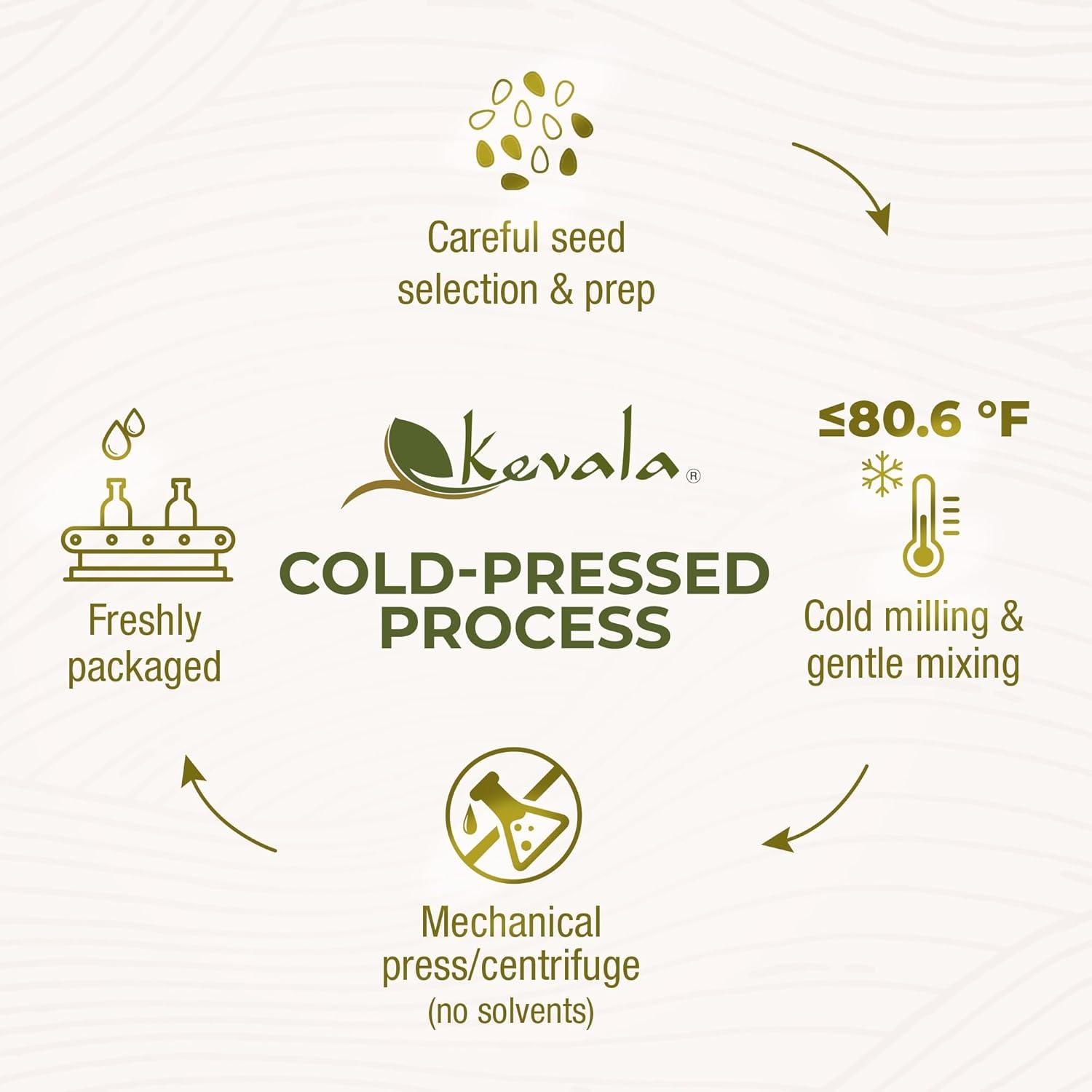 image:imageKevala Organic Toasted Sesame Oil ColdPressed Unrefined Pure Sesame Seed Oil for Cooking Marinades and Dressings USDA Organic Kosher NonGMO Certified Vegetable Oil Alternative 64 Fl Oz 1Pack64 Fl Oz Pack of 1