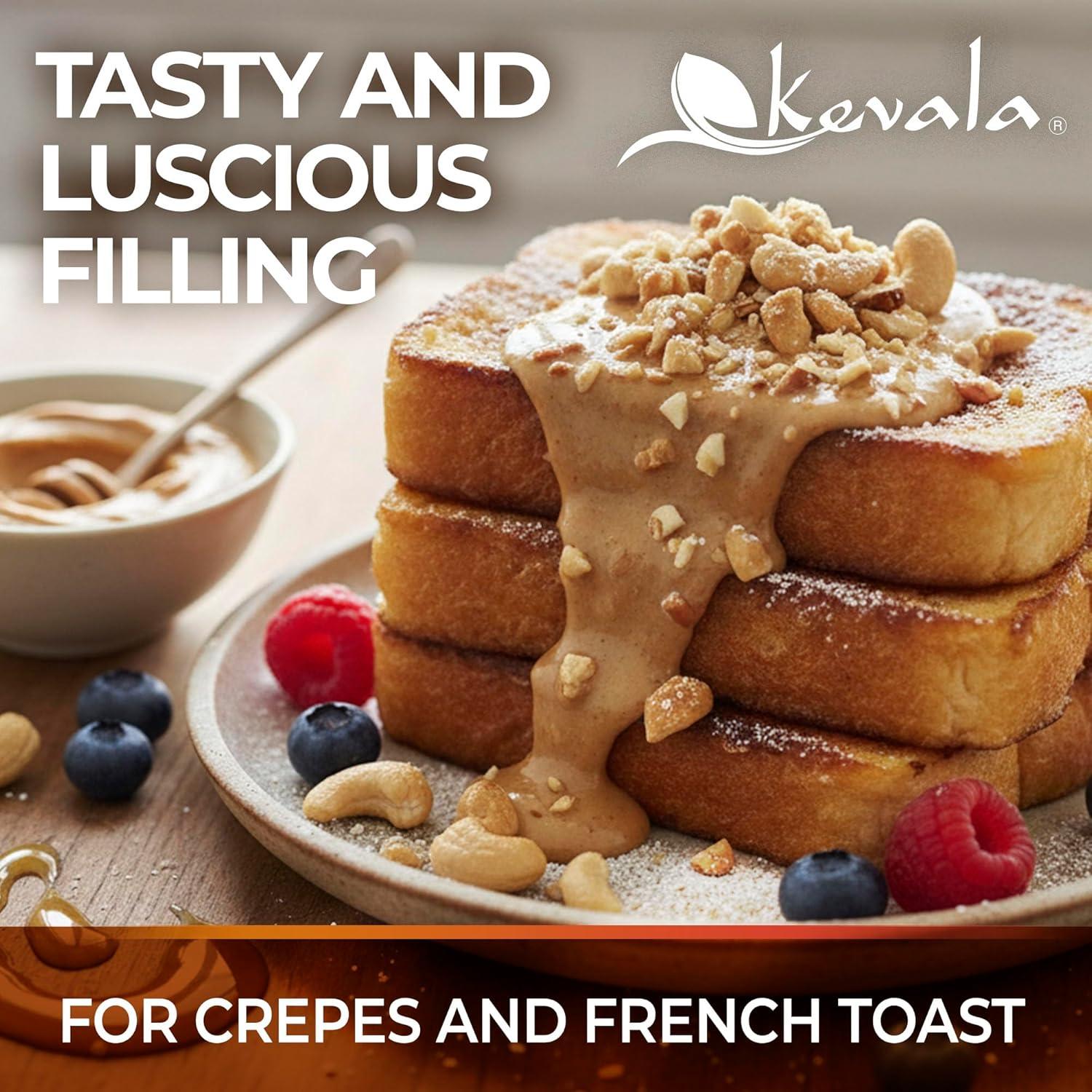 image:imageKevala Cashew Butter 3Pack Spreadable Cream for Sandwiches with no Additives Premium Natural Spread for Toast and Pancakes Nutritious Addition to Breakfast and Healthy Snacks Glass Jar 12 ozCashew