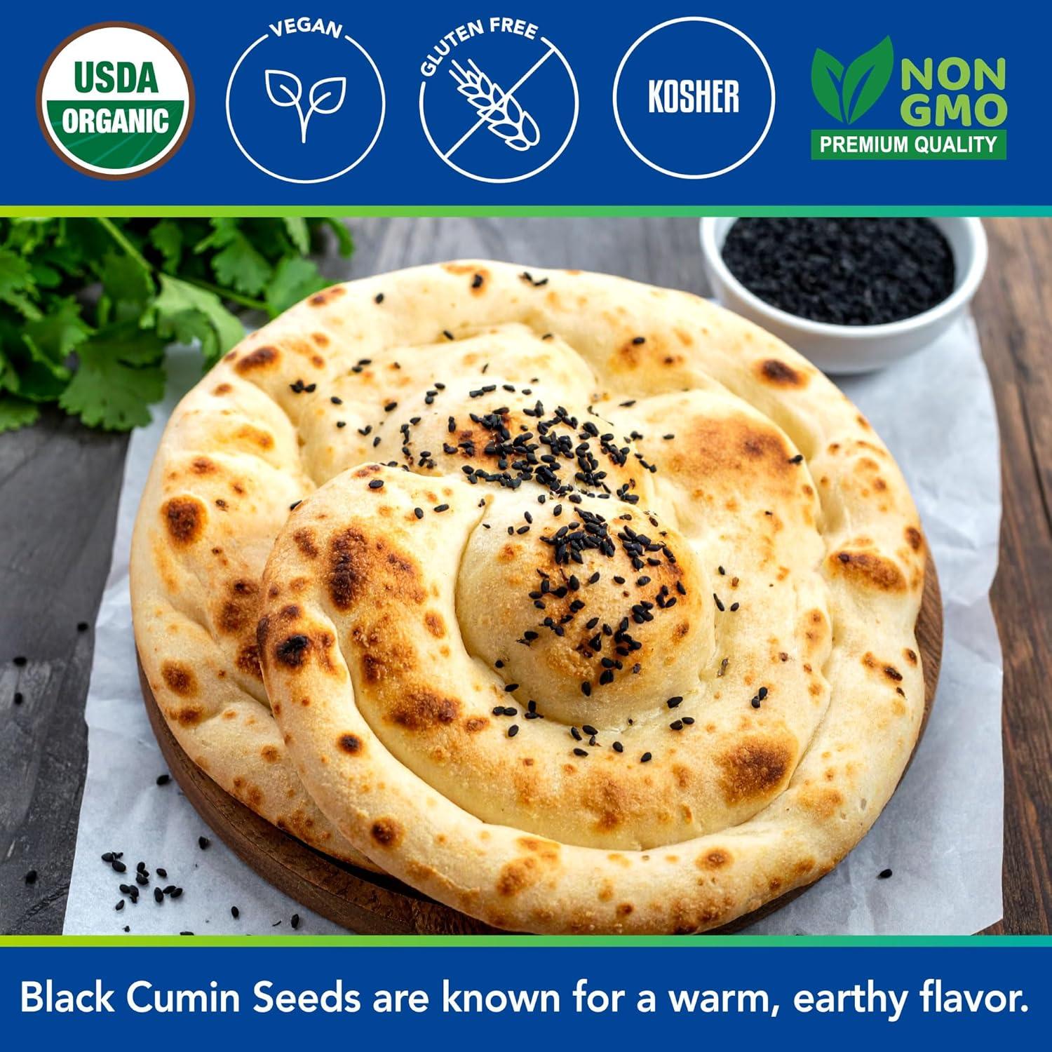 image:imageKevala Organic Raw Black Cumin Seeds Nigella Sativa Gluten Free Seasoning for Salads Vegan Option for a Variety of Diets For Healthy Cooking in Restaurants Kitchen Staple 1lb 16 oz