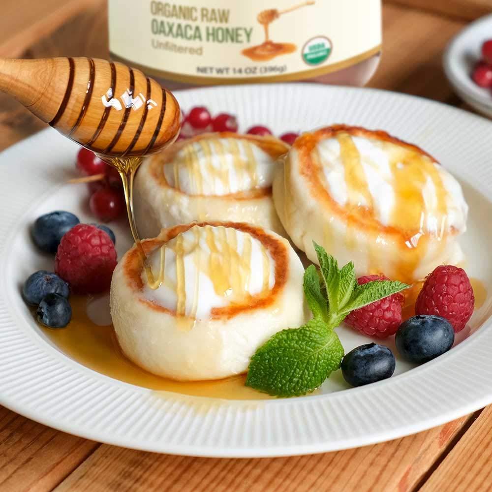 image:imageKevala Organic Raw Oaxaca Honey Natural Sweetener for Meals and Drinks with no Pesticides Pure and Unprocessed Spread for Bread and Toast Golden Nectar with no Sugar Added Glass Jar 16 ozRaw Oaxaca