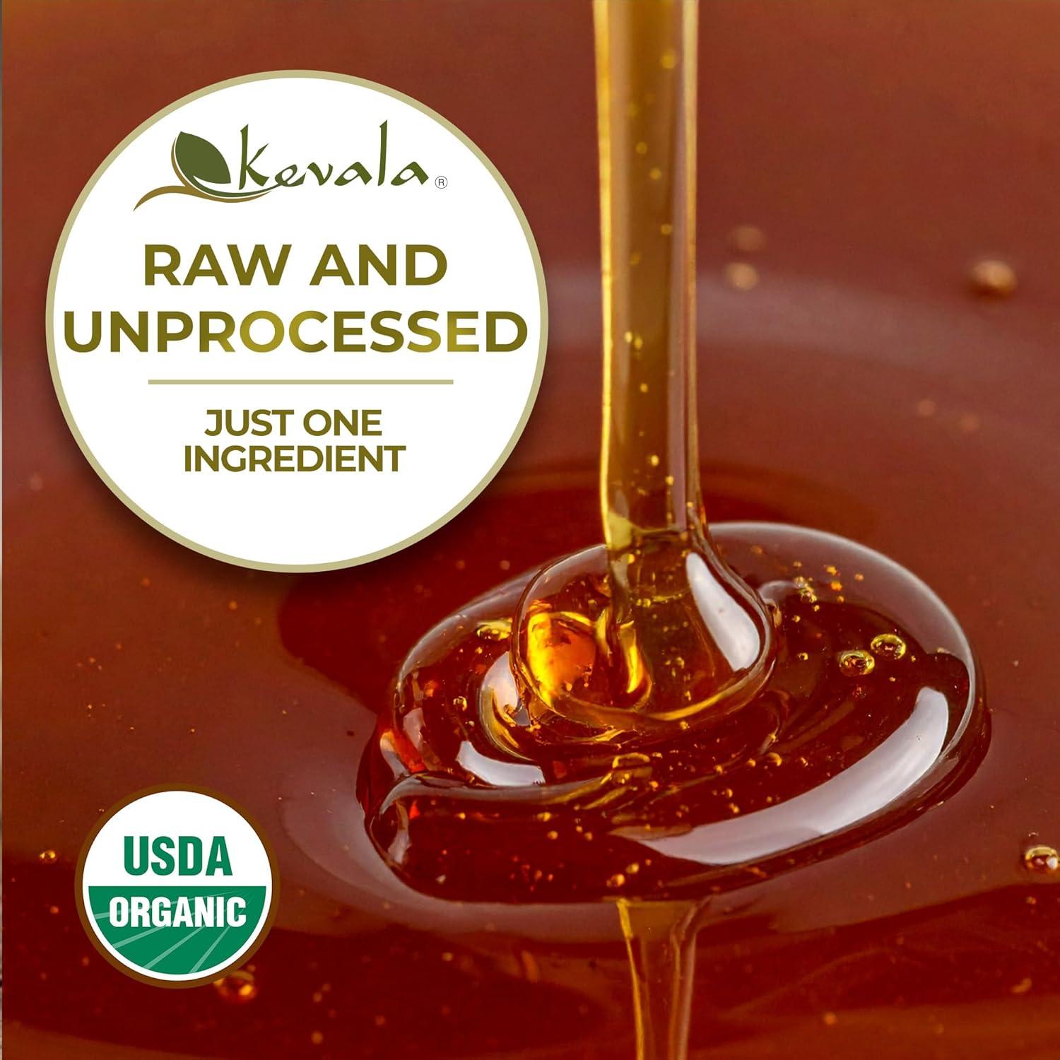 image:imageKevala Organic Raw Oaxaca Honey Naturally Nutritious Golden Honey Packed with Vitamins and Antioxidants Pure Sweetener for Meals and Drinks With No Pesticides or Other Additives 3 lb