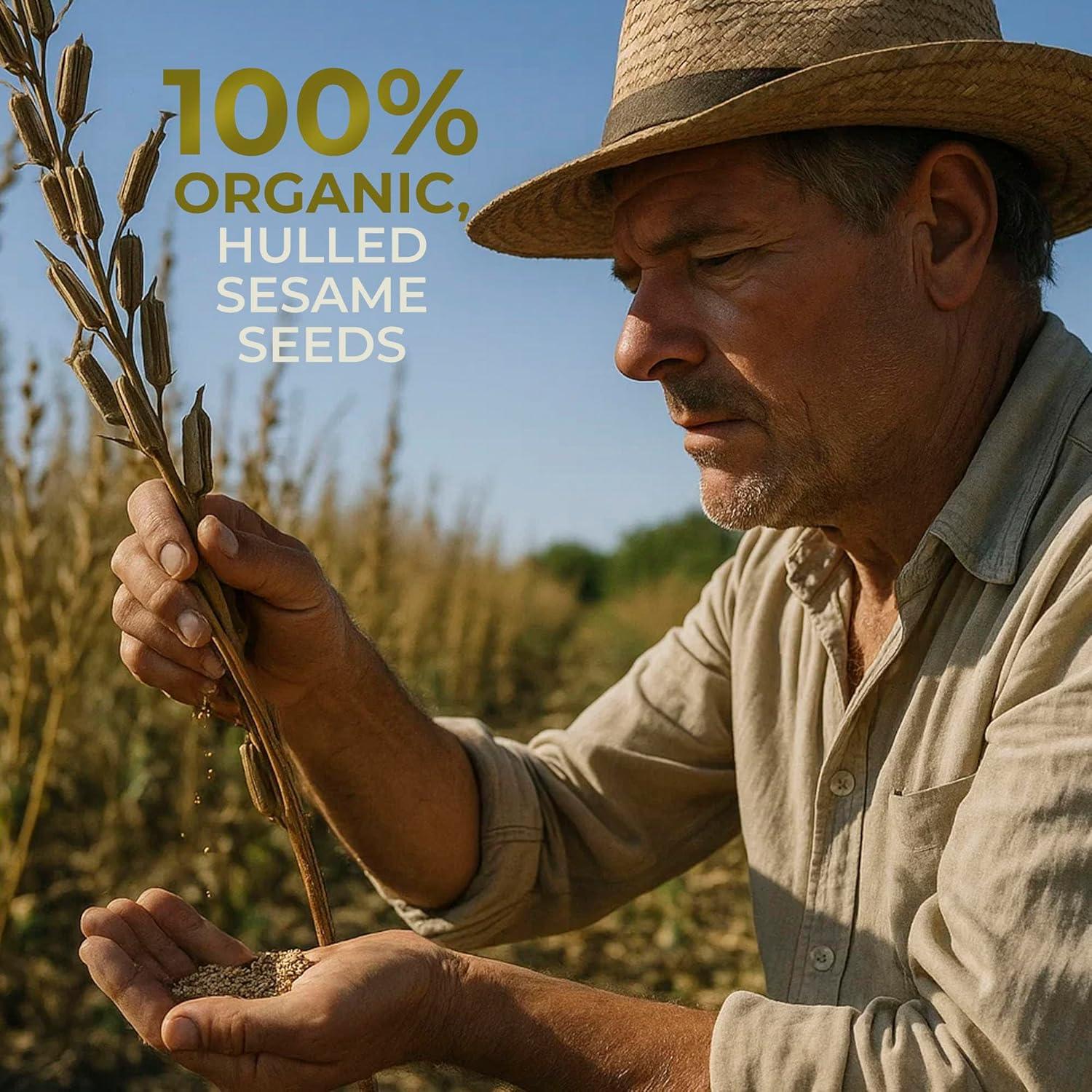 image:imageKevala Organic Sesame Tahini Smooth Hulled Sesame Paste with Pure Sesame Flavor for Spreads Sauces amp Cooking USDA Organic NonGMO Project Verified amp Kosher Certified 32 Oz 2 LbOrganic Sesame