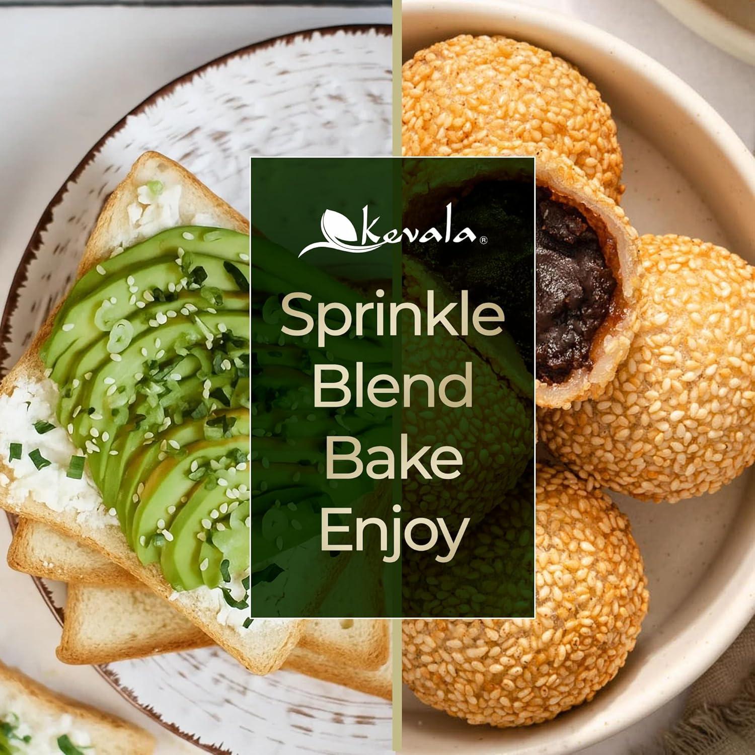 image:imageKevala Organic Toasted Sesame Hulled Gluten Free Roasted Seeds for Tahini Kosher Non GMO Project Verified Vegan Seasoning 32 oz 2 lbToasted Unhulled