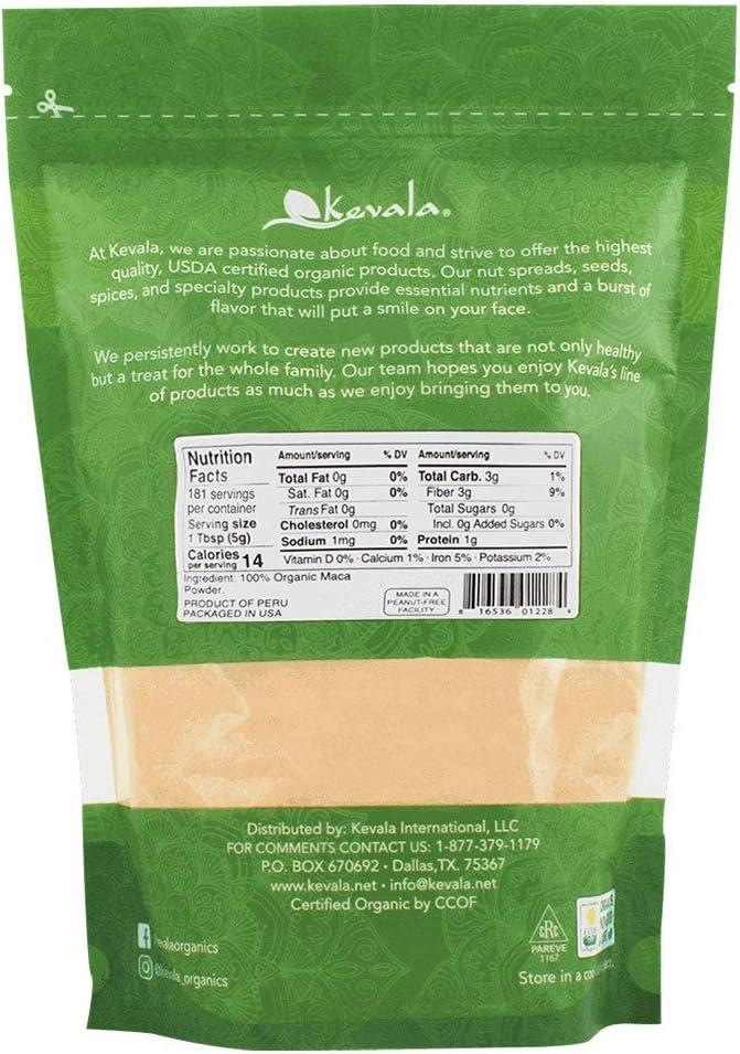 image:imagekevala Organic Maca Root Powder Raw Maca Powder 2 lb 32 oz Gluten Free Vegan Kosher