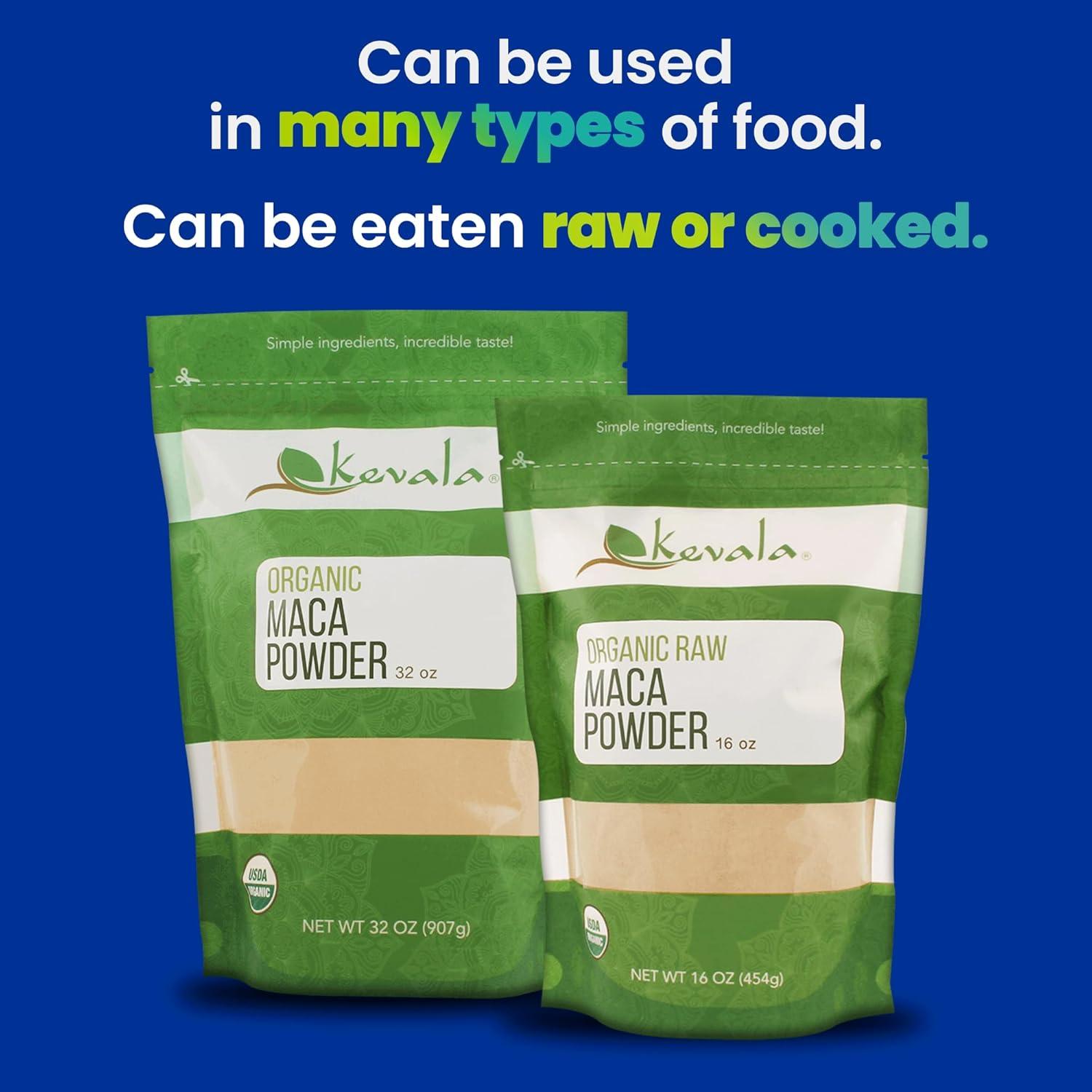 image:imagekevala Organic Maca Root Powder Raw Maca Powder 2 lb 32 oz Gluten Free Vegan Kosher