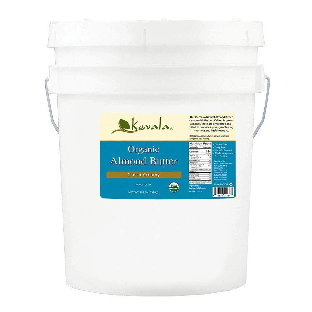 image:imageKevala Organic Almond Butter Creamy 36 Lbs Pail