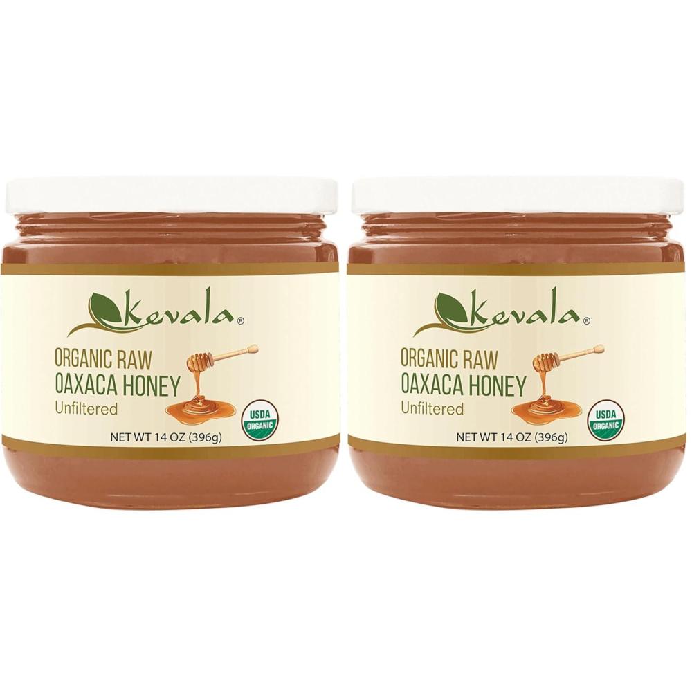 image:imageKevala Organic Raw Oaxaca Honey Natural Sweetener for Meals and Drinks with no Pesticides Pure and Unprocessed Spread for Bread and Toast Golden Nectar with no Sugar Added Glass Jar 16 ozAcacia
