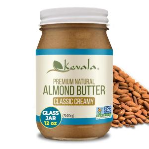 Kevala Almond Butter Creamy, 12 Oz (Pack of 4)(Almond)