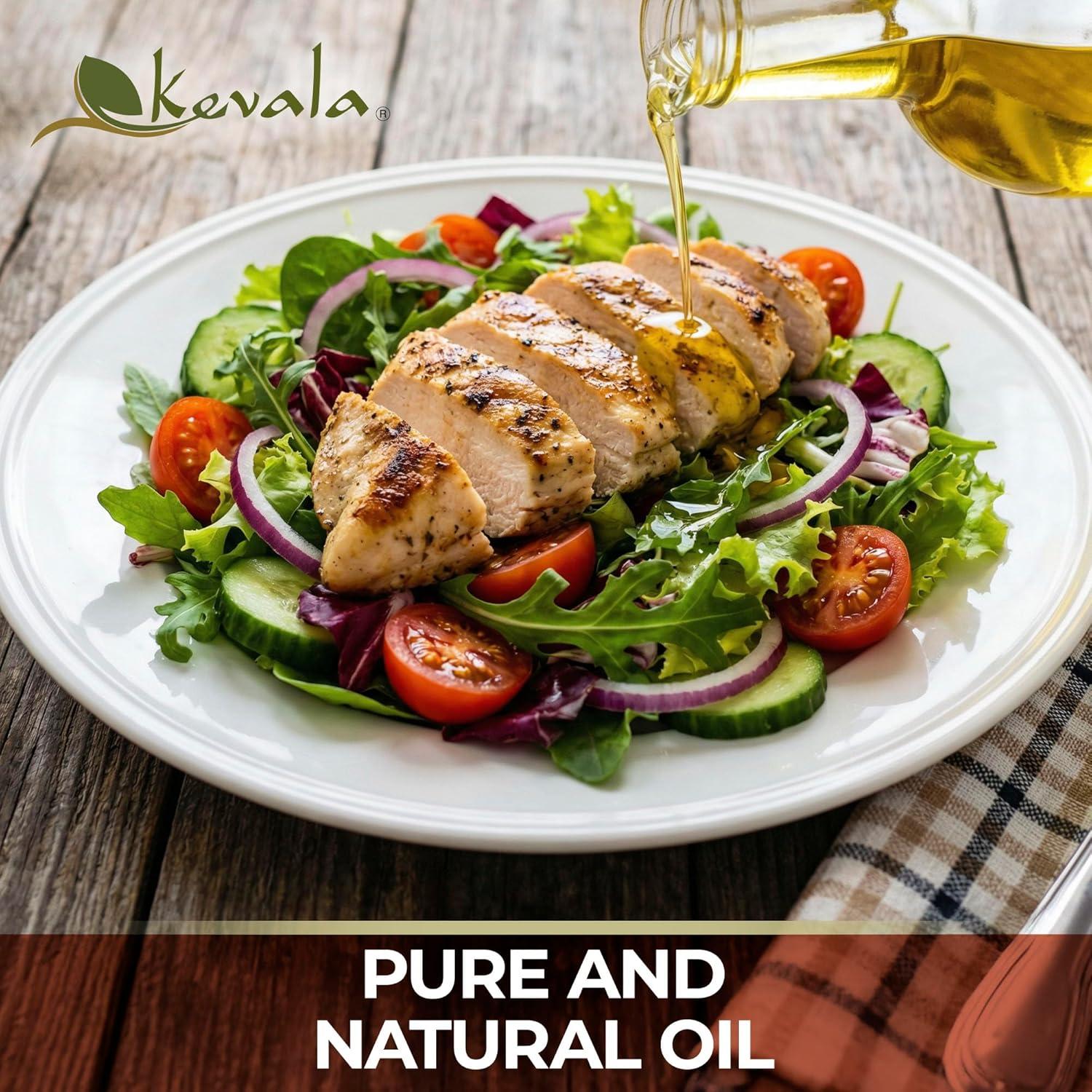 image:imageKevala Canola Oil Delicate Oil for Cooking and Baking with Mild Scent and Flavor Made with Carefully Selected nonGMO Seeds Great for Frying Crispy Snacks and Making Pasta Sauces 128 fl oz 1 gal