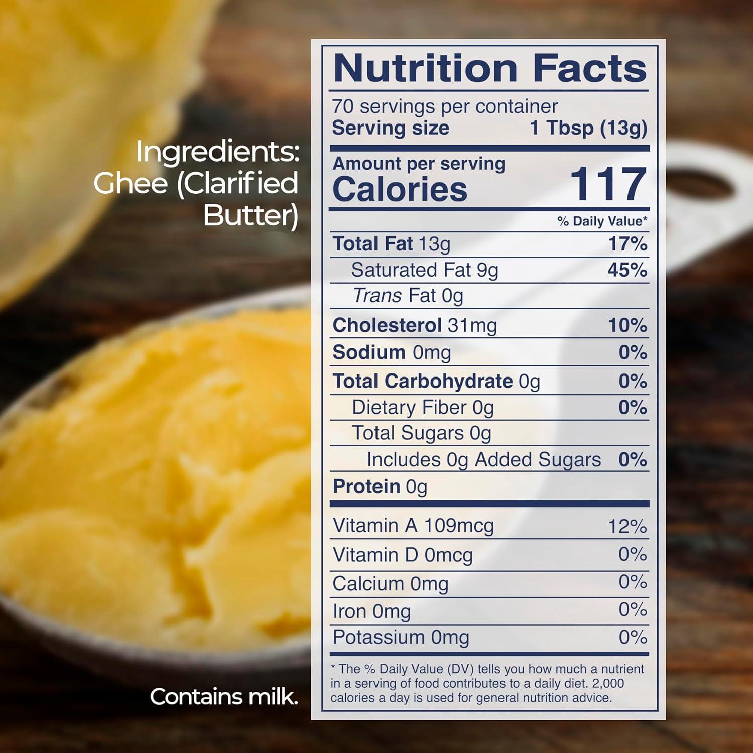 image:imageKevala Clarified Butter Ghee GrassFed Lactose amp Casein Free High Smoke Point Cooking amp Baking Butter Alternative Keto amp Gluten Free Spread amp Oil Substitute 176 oz2 Pound Pack of 1
