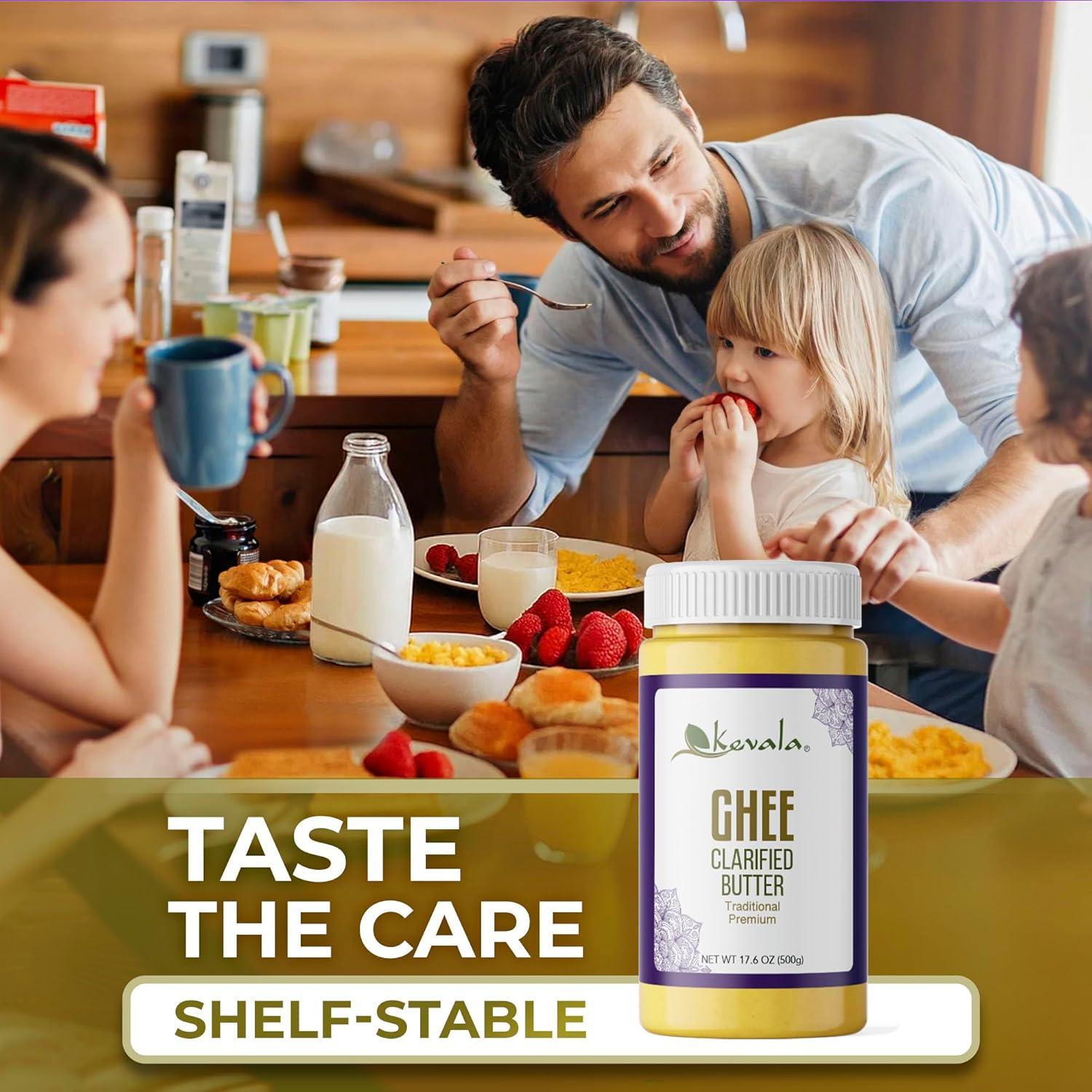 image:imageKevala Clarified Butter Ghee GrassFed Lactose amp Casein Free High Smoke Point Cooking amp Baking Butter Alternative Keto amp Gluten Free Spread amp Oil Substitute 176 oz176 oz