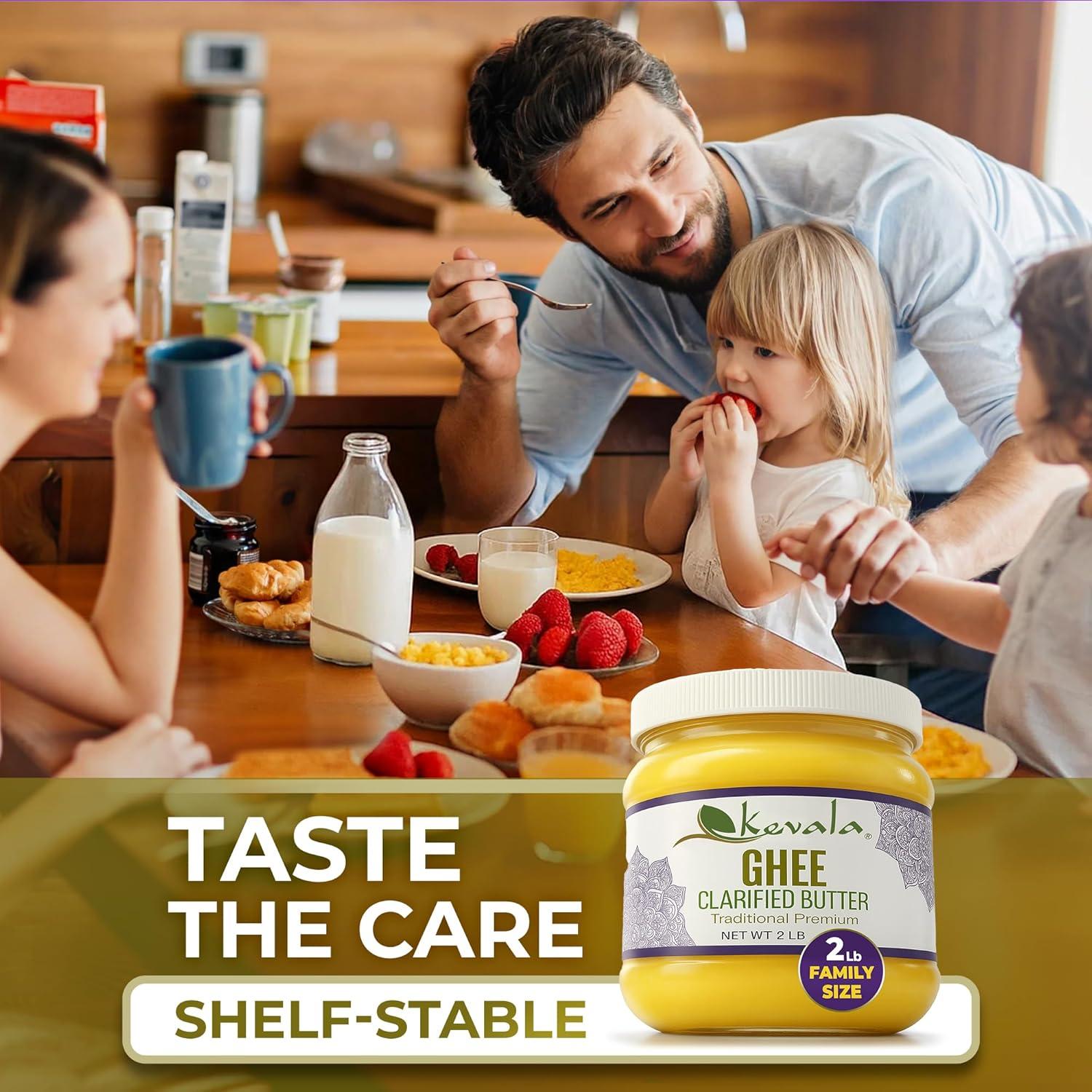 image:imageKevala Clarified Butter Ghee GrassFed Lactose amp Casein Free High Smoke Point Cooking amp Baking Butter Alternative Keto amp Gluten Free Spread amp Oil Substitute 176 oz2 Pound Pack of 1