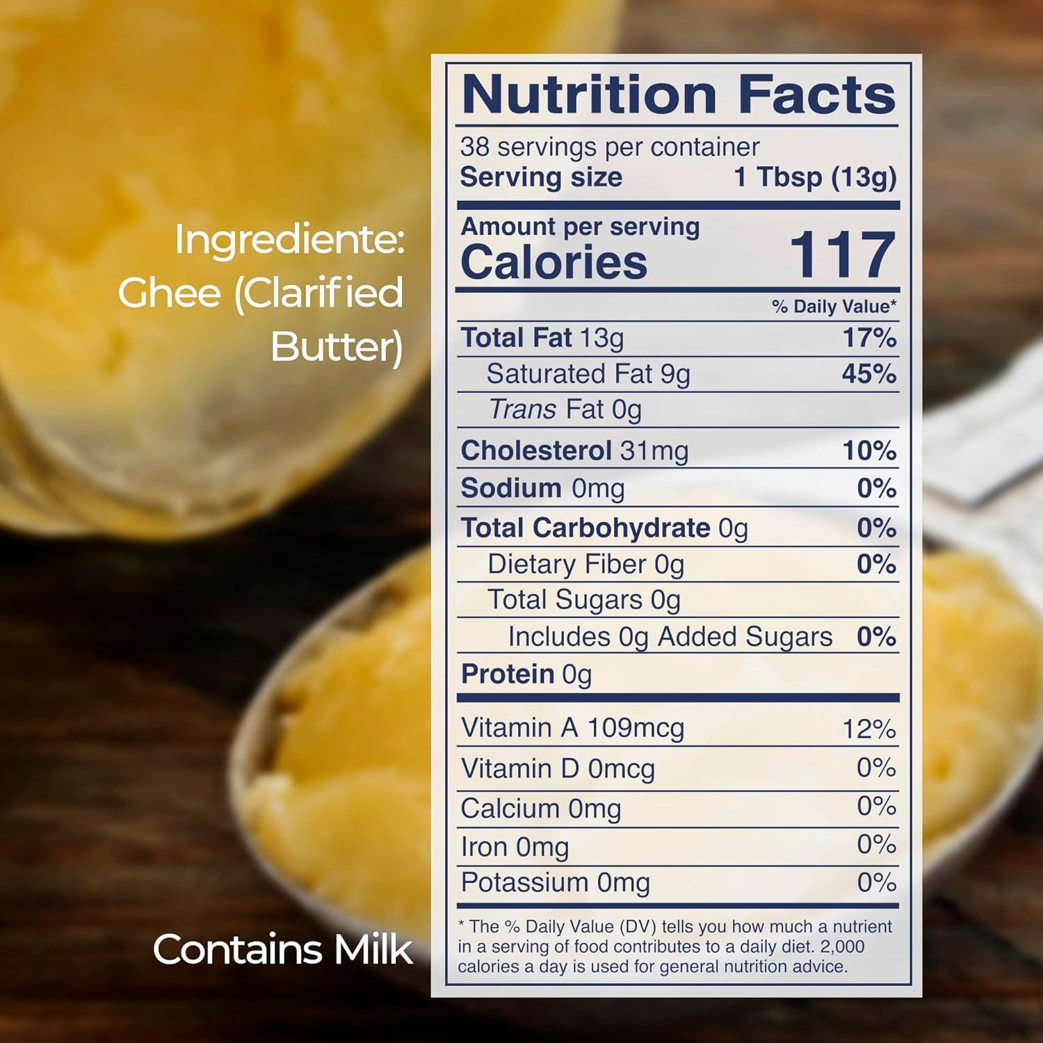 image:imageKevala Clarified Butter Ghee GrassFed Lactose amp Casein Free High Smoke Point Cooking amp Baking Butter Alternative Keto amp Gluten Free Spread amp Oil Substitute 176 oz176 oz