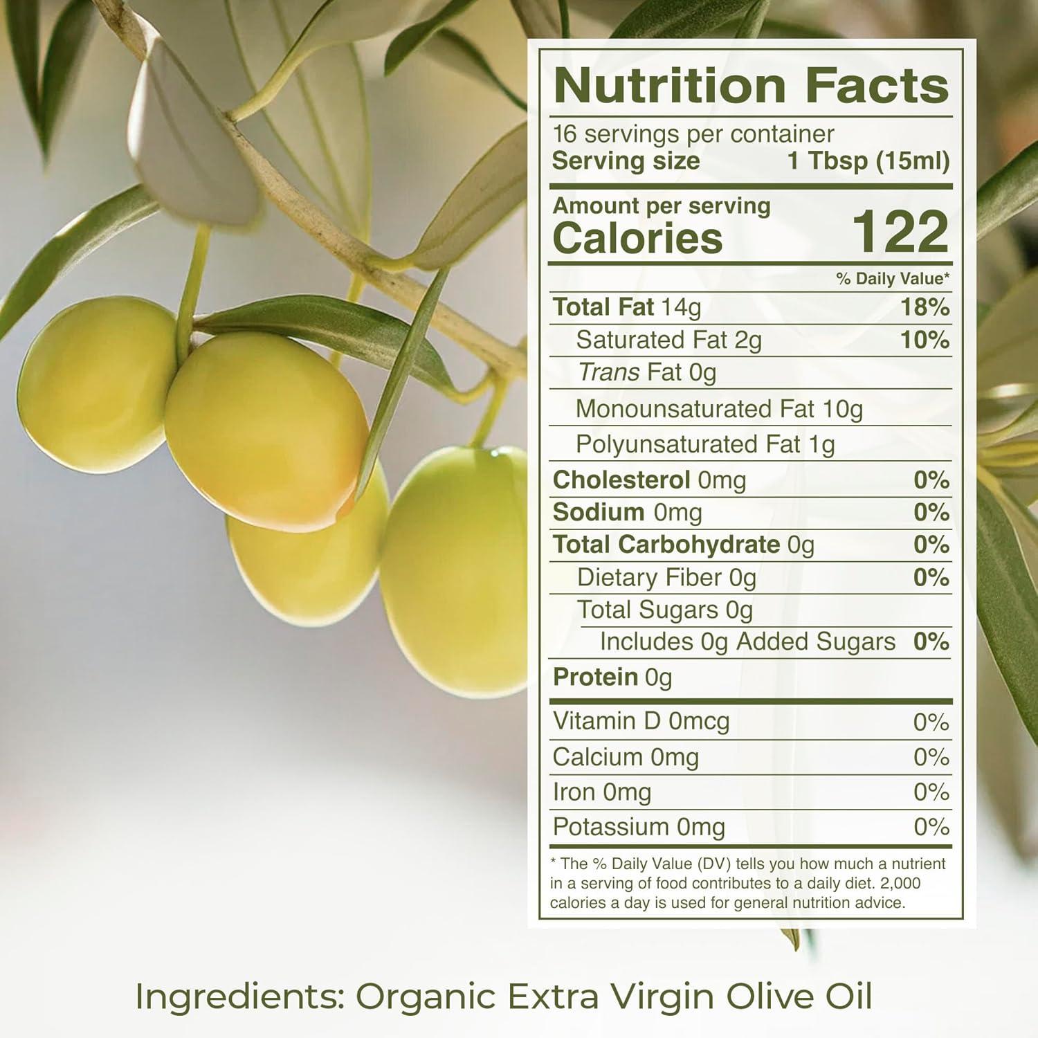 image:imageKevala Extra Virgin Organic Olive Oil Unrefined Olive Oil with no Additives for Cooking and Baking at Home Smooth Base for Salad Dressings GlutenFree Finishing Touch for Meals Glass Bottle 8 oz8 fl oz