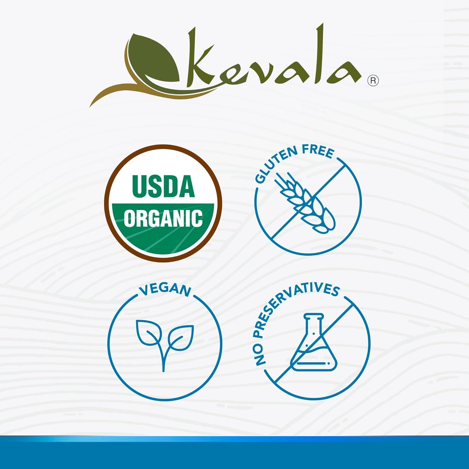 image:imageKevala Organic Coconut Nectar No Gluten Vegan No Added Sugar Natural Maple Syrup Alternative Extract From Coconuts Great for Pancakes 235 oz 1pack 235 oz 2pack 47 oz