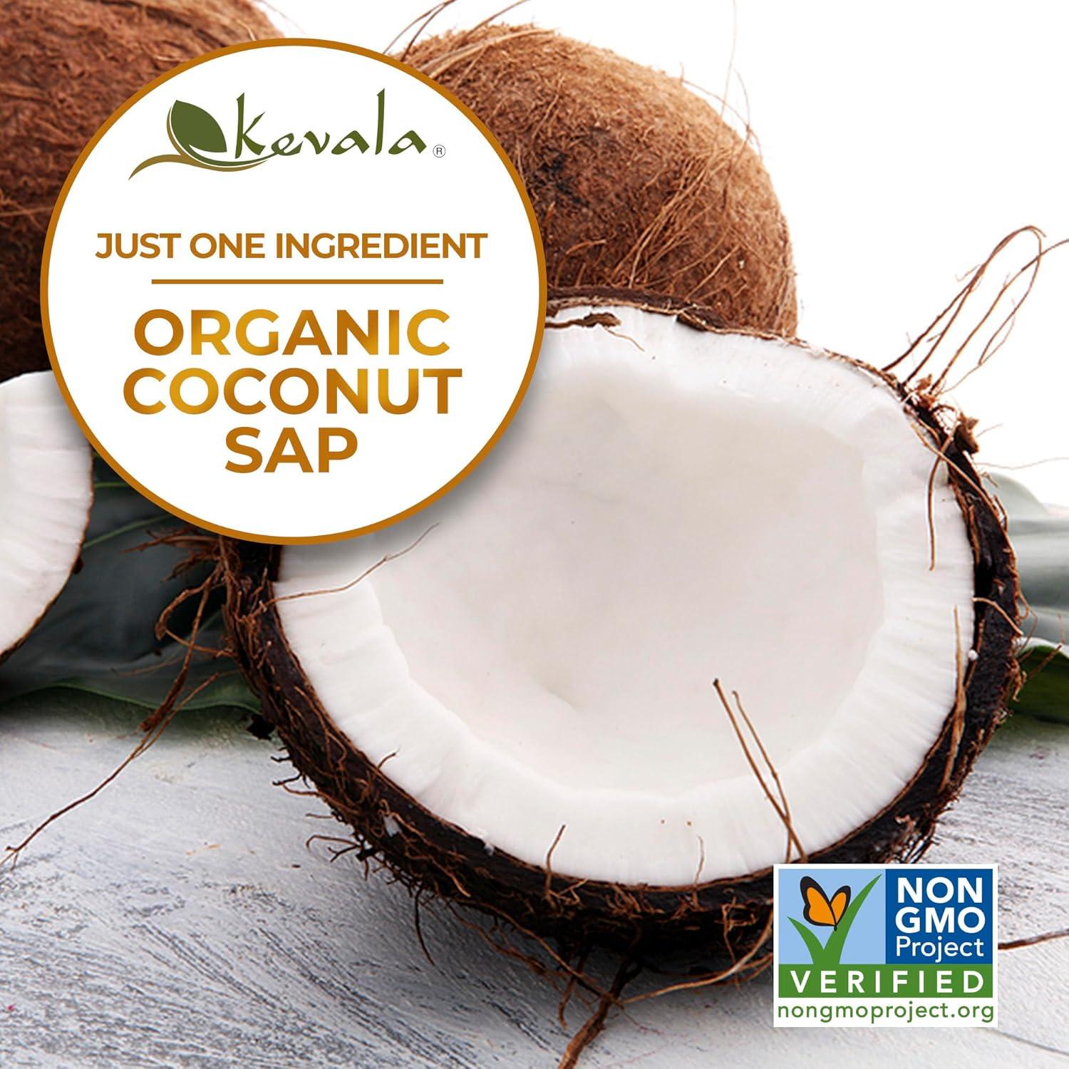 image:imageKevala Organic Coconut Nectar No Gluten Vegan No Added Sugar Natural Maple Syrup Alternative Extract From Coconuts Great for Pancakes 235 oz 1pack 235 oz 2pack 47 oz