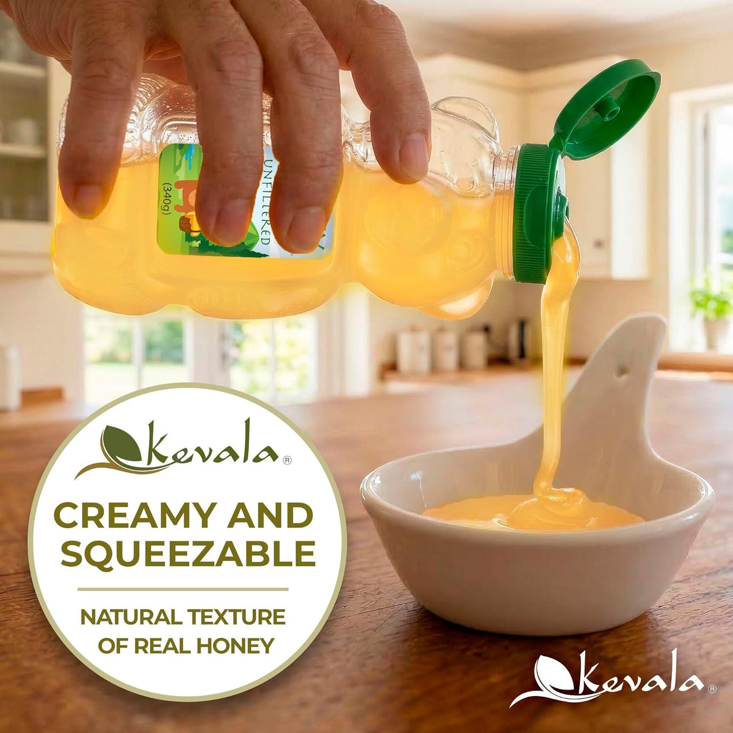 image:imageKevala Raw Unfiltered Honey Pure Honey for Daily Baking and Cooking Authentic Sweetness with no Added Sugar Deliciously Nutritious Addition to Tea and Coffee Natural Skincare Ingredient 3 lb12 Ounce Pack of 1