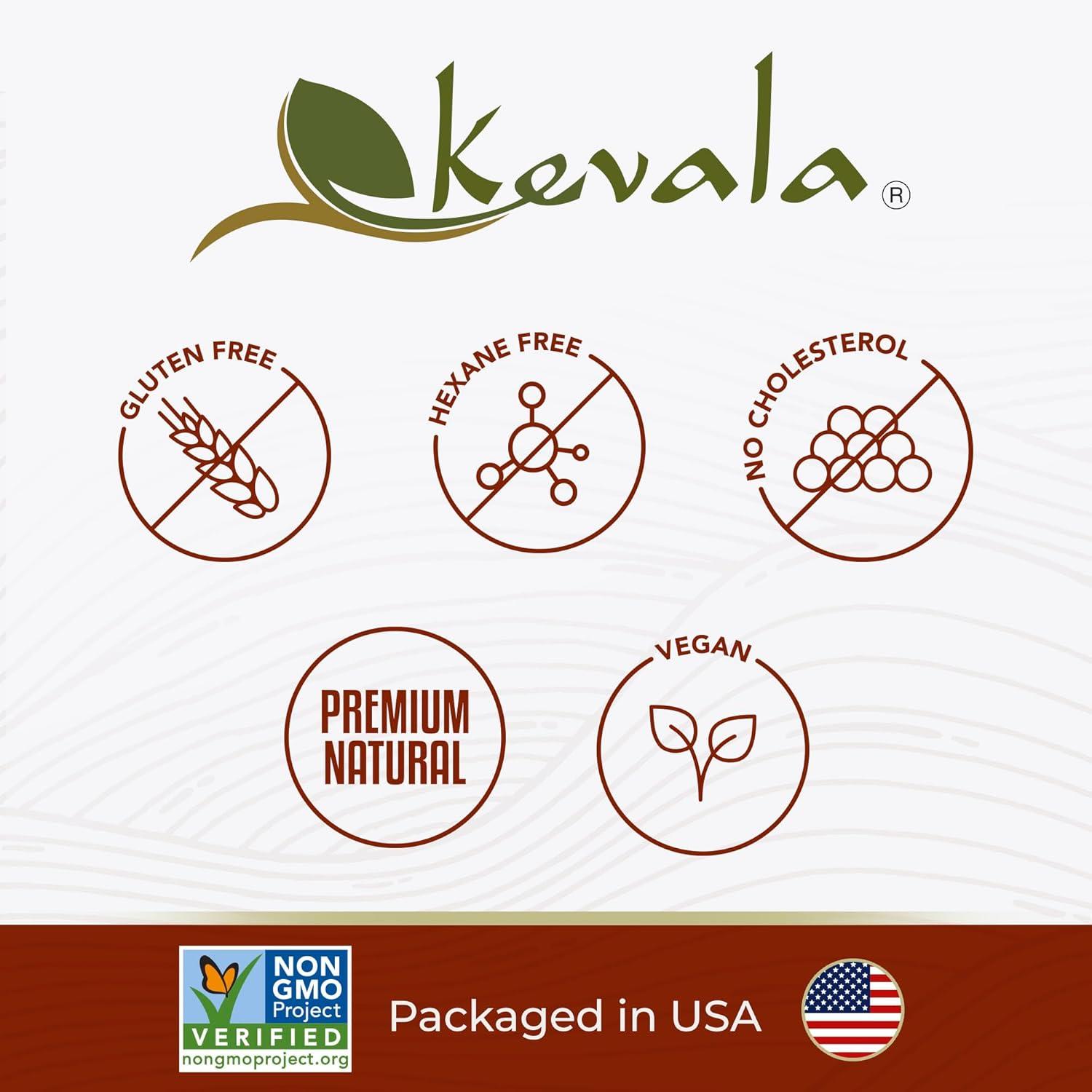 image:imagekevala Canola Oil Premium Natural Cooking and Baking Oil with Smooth Texture and Light Flavor Delicate Base for Salad Dressing and Dips No Pesticides or Preservatives Used 64 fl oz 12 gal