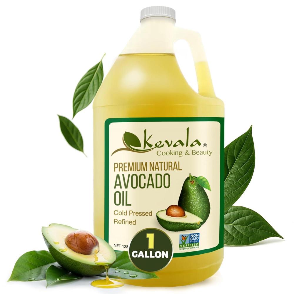 image:imageKevala Avocado Oil Cold Pressed NonGMO Project Verified amp Kosher Multipurpose for High Smoke Point Cooking Roasting Sauting amp Skin Moisturizing Ideal Kitchen Staple 8 Fl Oz Pack of 1128 fl oz Pack of 1