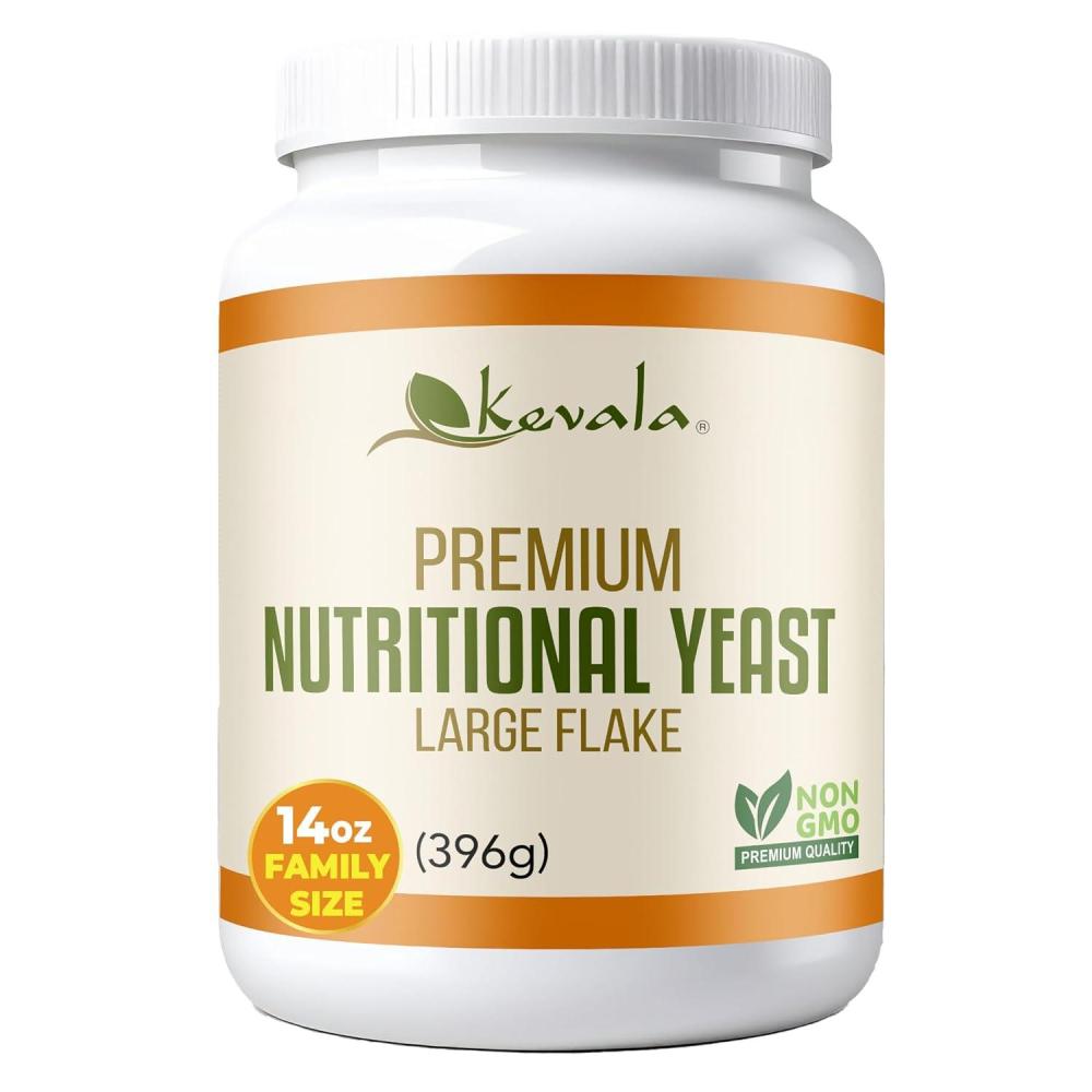 image:imageKevala Nutritional Yeast Large Flake Fortified Yeast with Extra Vitamin B Vegan Parmesan Cheese Substitute Seasoning for Salads and Snacks Great for Home Kitchens and Restaurants 85 oz14 Ounce Pack of 1