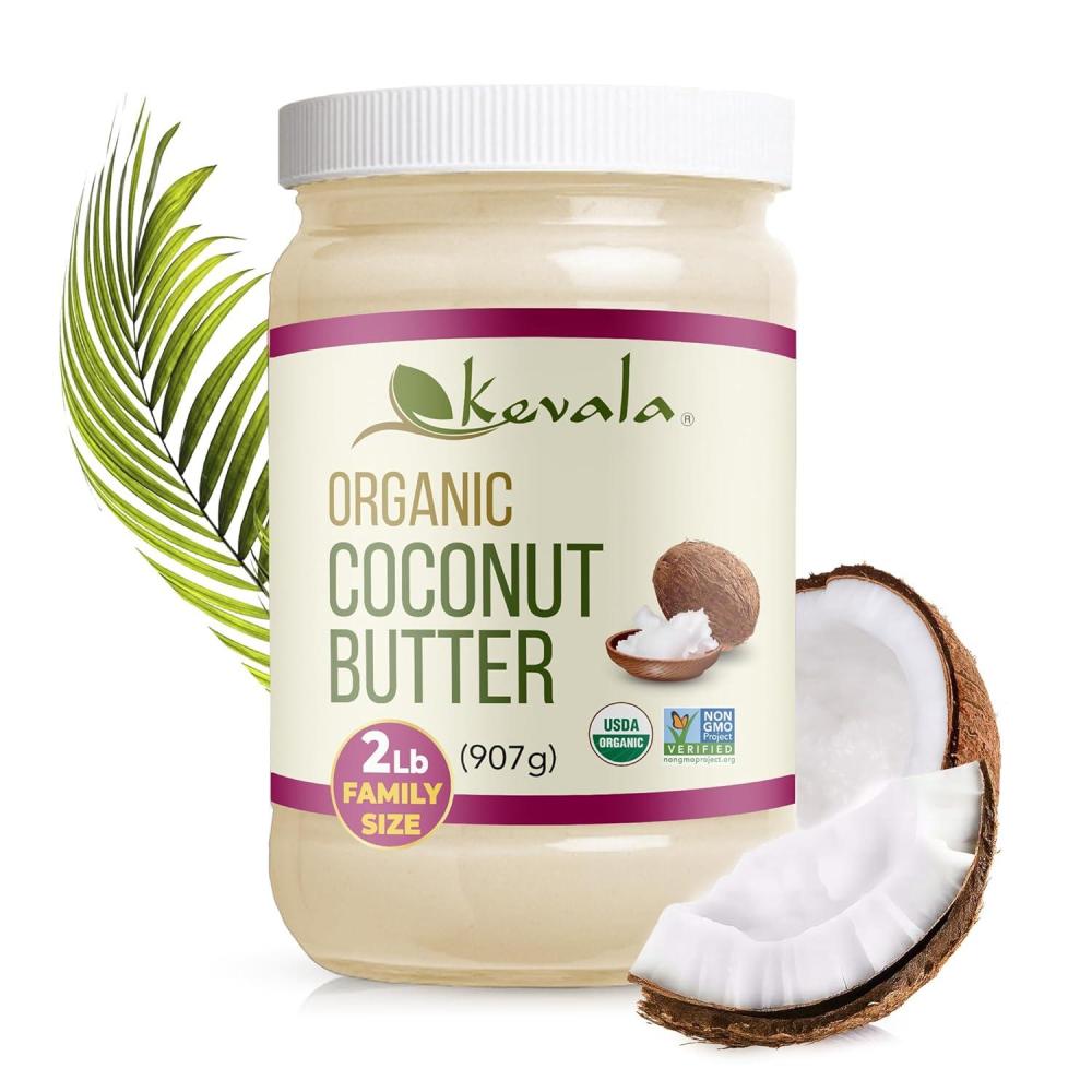 image:imageKevala Organic Coconut Butter Natural PlantBased Sandwich Spread Made in USA Spreadable Coconut Cream for Daily Baking and Cooking Nutritious Addition to Snacks and Breakfasts 2 lb