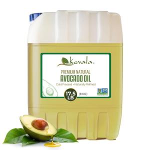 Kevala Avocado Oil – Cold Pressed | Non‑GMO Project Verified & Kosher | Multipurpose for High Smoke Point Cooking, Roasting, Sautéing & Skin Moisturizing – Ideal Kitchen Staple – 8 Fl Oz (Pack of 1)(17.5 lb)