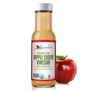 Kevala Organic Raw Apple Cider Vinegar – Glass Bottle, Unfiltered and Unpasteurized Apple Cider Vinegar with Mother for Cooking, Made with Selected Fresh Apples, Ingredient for Immunity Shots, 8 oz(8 Fl Oz (Pack of 1))