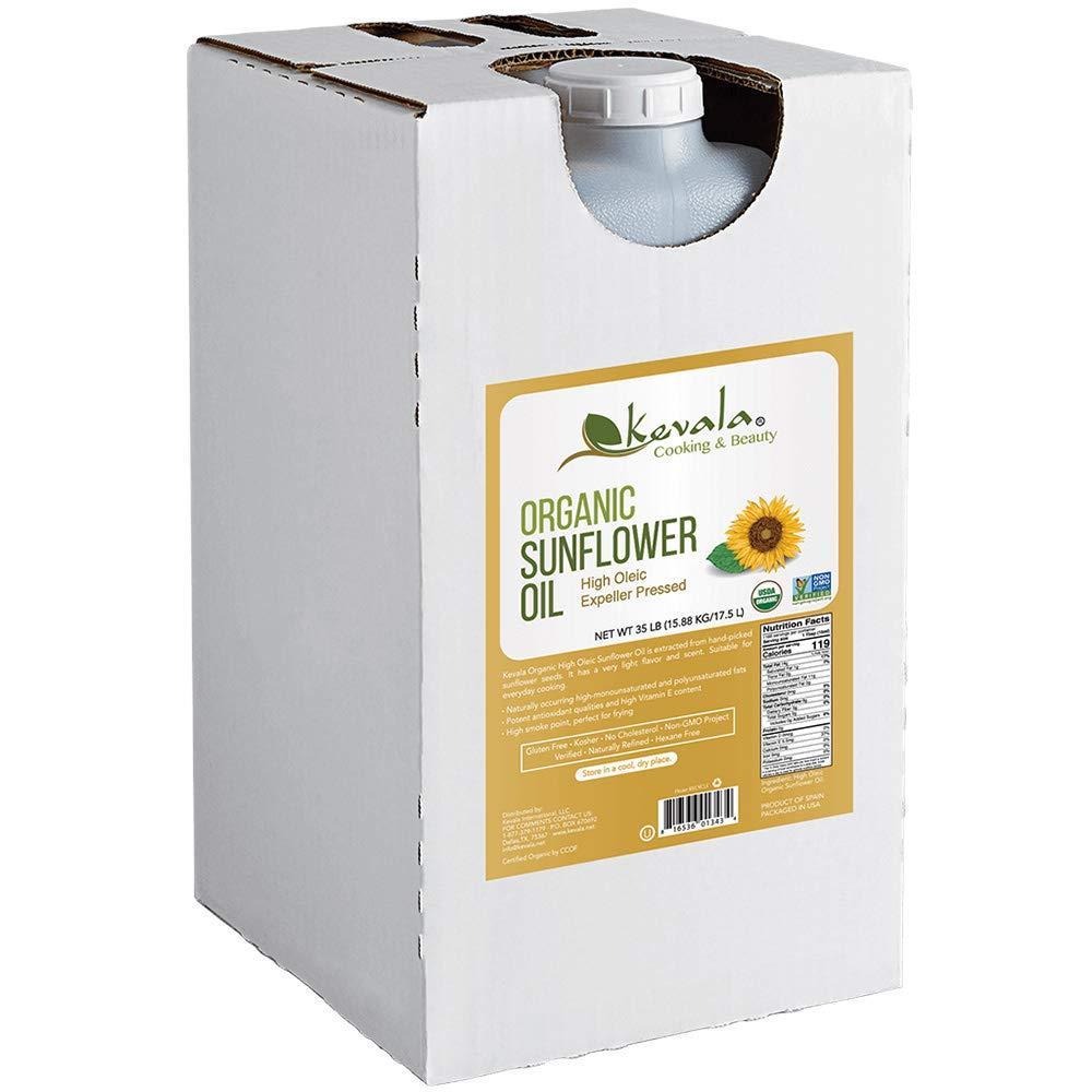image:imageKevala High Oleic Organic Sunflower Oil 35 LB