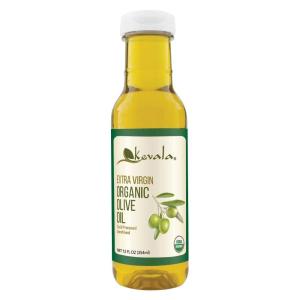 Kevala Extra Virgin Organic Olive Oil – For Baking and Sautéing in Daily Cooking, Finishing Touch to your Favorite Recipes, Enjoyed in Many Cuisines, Natural Addition to Skincare and Haircare, 12 oz