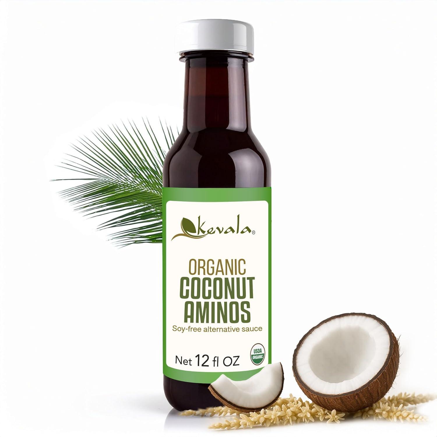 image:imageKevala Organic Coconut Aminos SoyFree Seasoning from Coconut Nectar amp Blossom Sap GlutenFree Kosher Vegan USDA Organic NonGMO Soy Sauce Alternative 64 Fl Oz Pack of 1Coconut