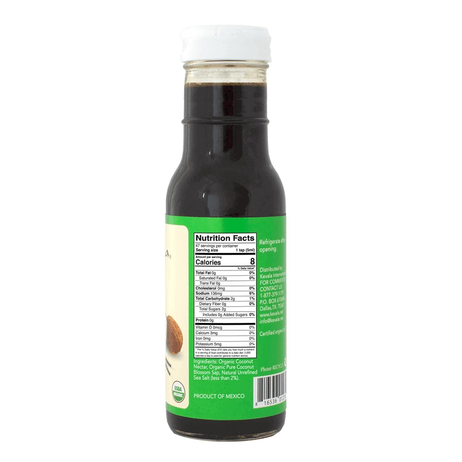 image:imageKevala Organic Coconut Aminos SoyFree Seasoning from Coconut Nectar amp Blossom Sap GlutenFree Kosher Vegan USDA Organic NonGMO Soy Sauce Alternative 128 Fl Oz Pack of 1Coconut